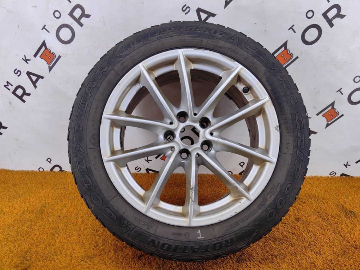6868217 Колесо BMW R17 5x112, Goodyear 225/55 R17, зимнее, шипы фото 1