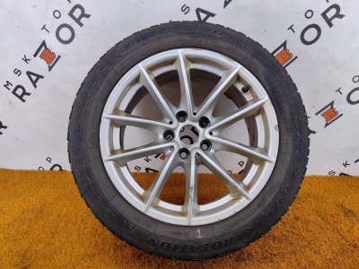 Колесо BMW R17 5x112, Goodyear 225/55 R17, зимнее, шипы