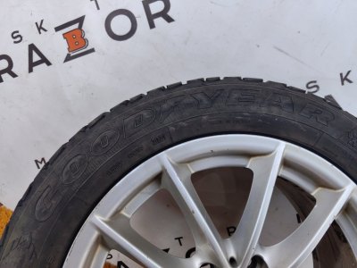 Колесо BMW R17 5x112, Goodyear 225/55 R17, зимнее, шипы
