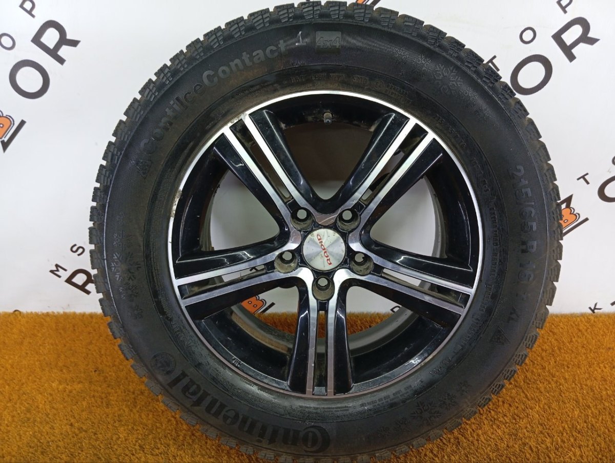 Колесо K&K КС613 R16 5x114.3, Continental 215/65 R16, зимнее, шипы фото 1