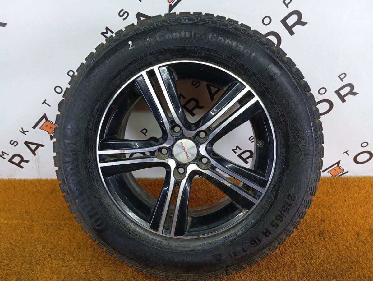 Колесо K&K КС613 R16 5x114.3, Continental 215/65 R16, зимнее, шипы фото 1