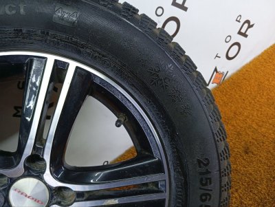 Колесо K&K КС613 R16 5x114.3, Continental 215/65 R16, зимнее, шипы