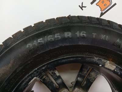 Колесо K&K КС613 R16 5x114.3, Continental 215/65 R16, зимнее, шипы