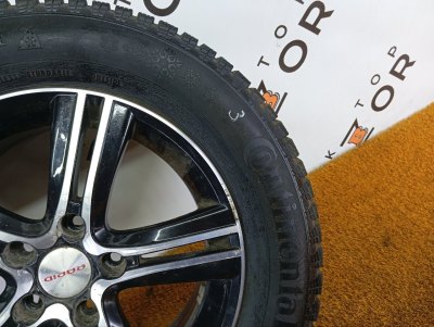 Колесо K&K КС613 R16 5x114.3, Continental 215/65 R16, зимнее, шипы
