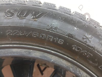 Колесо Exeed LX R18 5x108, Cordiant 225/60 R18, зимнее, липучка