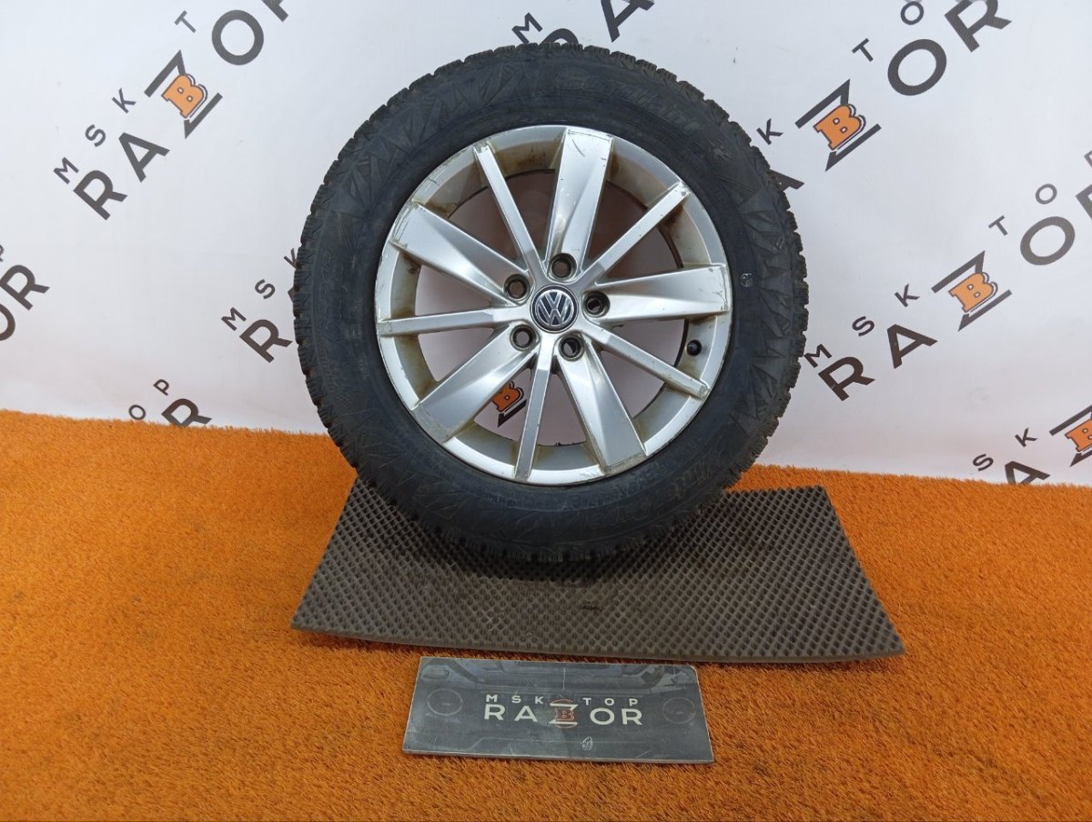 6RU601025E Колесо Skoda Rapid R15 5x100, Cordiant 185/65 R15, зимнее, липучка фото 1