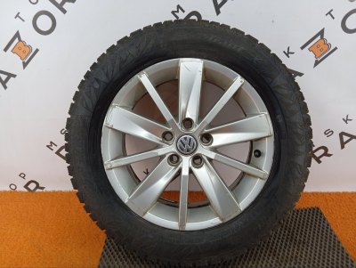 Колесо Skoda Rapid R15 5x100, Cordiant 185/65 R15, зимнее, липучка