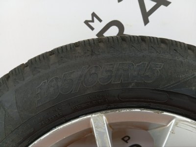 Колесо Skoda Rapid R15 5x100, Cordiant 185/65 R15, зимнее, липучка