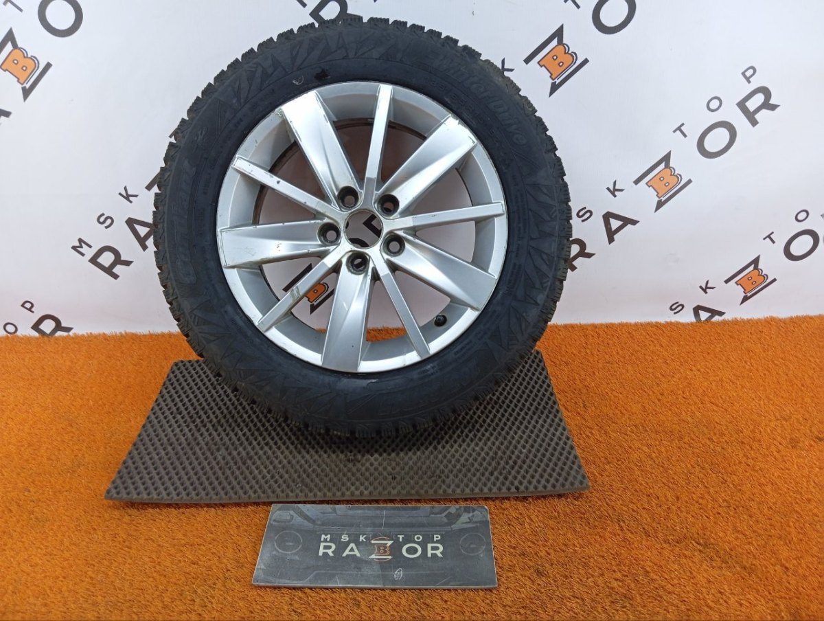 6RU601025E Колесо Skoda Rapid R15 5x100, Cordiant 185/65 R15, зимнее, липучка фото 1