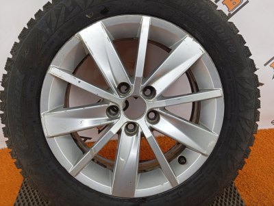 Колесо Skoda Rapid R15 5x100, Cordiant 185/65 R15, зимнее, липучка