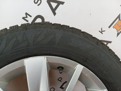 Колесо Skoda Rapid R15 5x100, Cordiant 185/65 R15, зимнее, липучка