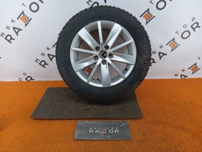 Колесо Skoda Rapid R15 5x100, Cordiant 185/65 R15, зимнее, липучка