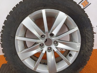 Колесо Skoda Rapid R15 5x100, Cordiant 185/65 R15, зимнее, липучка