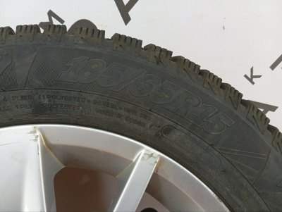 Колесо Skoda Rapid R15 5x100, Cordiant 185/65 R15, зимнее, липучка