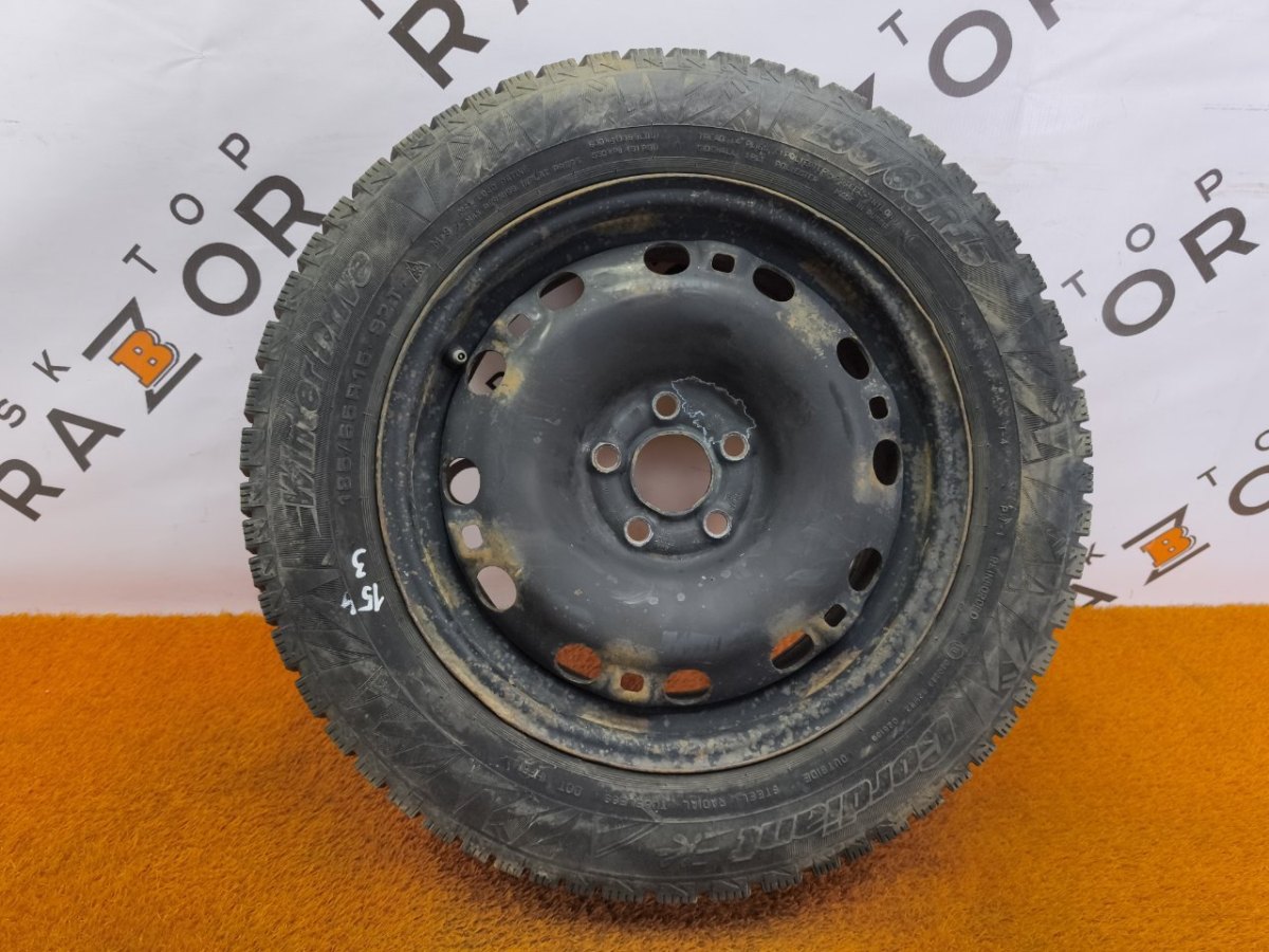 6RU601027D Колесо Skoda Rapid R15 5x100, Cordiant 185/65 R15, зимнее, липучка фото 1