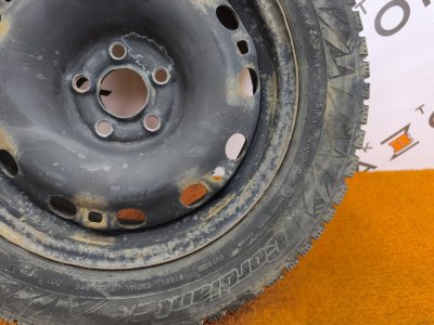 Колесо Skoda Rapid R15 5x100, Cordiant 185/65 R15, зимнее, липучка