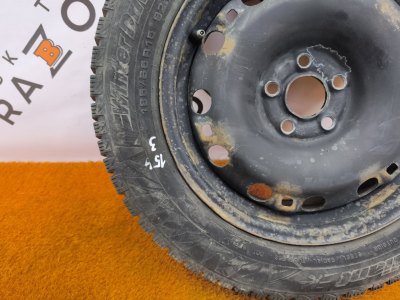 Колесо Skoda Rapid R15 5x100, Cordiant 185/65 R15, зимнее, липучка