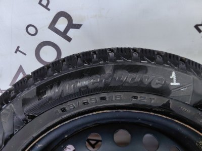 Колесо Kia Rio R15 4x100, Cordiant 185/65 R15, зимнее, липучка