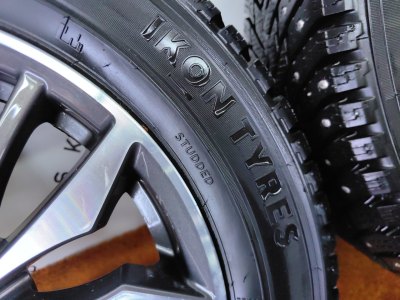 Колесо Omoda S5 R16 5x108, Ikon tyres 205/55 R16, зимнее, шипы