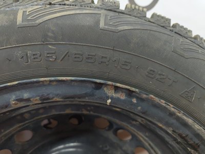 Колесо Kia Rio X-Line R16 4x100, Cordiant 185/65 R16, зимнее, шипы