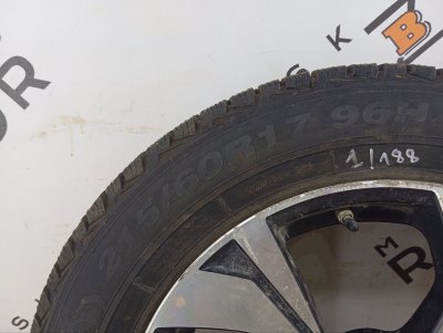 Колесо JAC JS4 R17 5x108, Gisalved 215/60 R17, зимнее, липучка