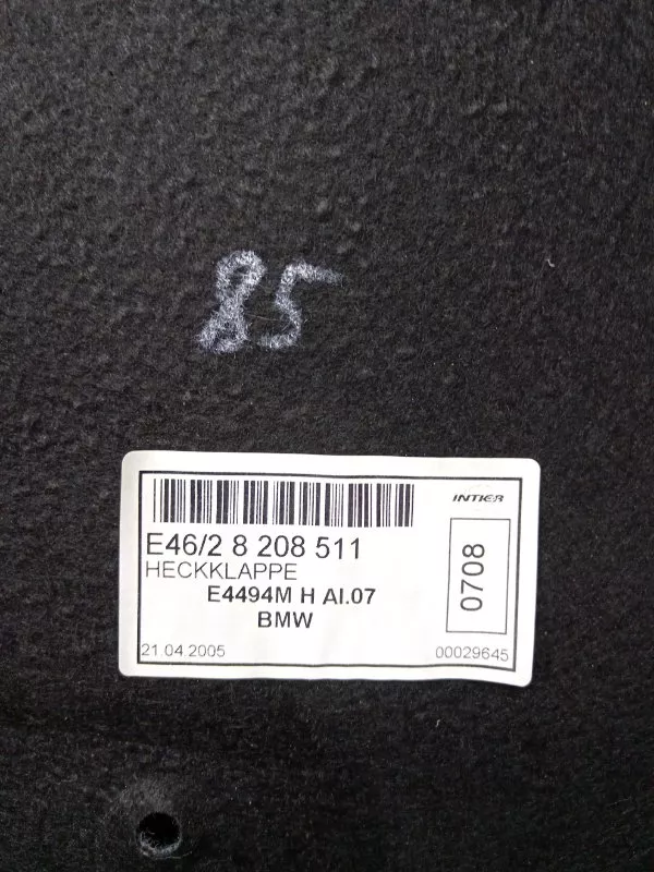 Обшивка крышки багажника BMW 3-Series 2003 51498176670 E46