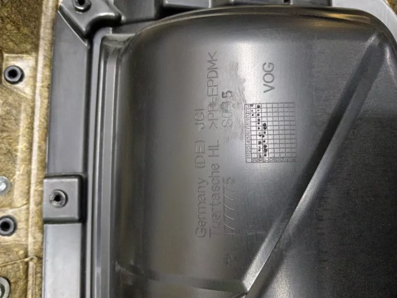 Обшивка двери BMW 5-Series 2011 1427273279 F10, задняя левая