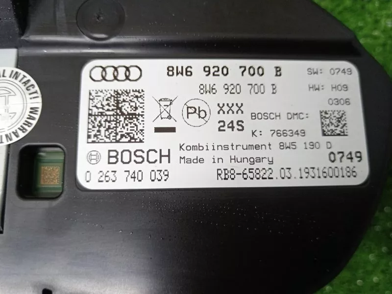 Панель приборов