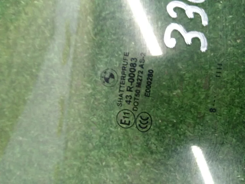 Стекло двери BMW 3-Series 2008 51337060263 E90, переднее правое