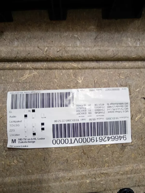 Обшивка двери BMW 3-Series 2005 51417144545 E90, передняя левая